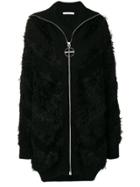 Givenchy Long Zipped Cardigan - Black