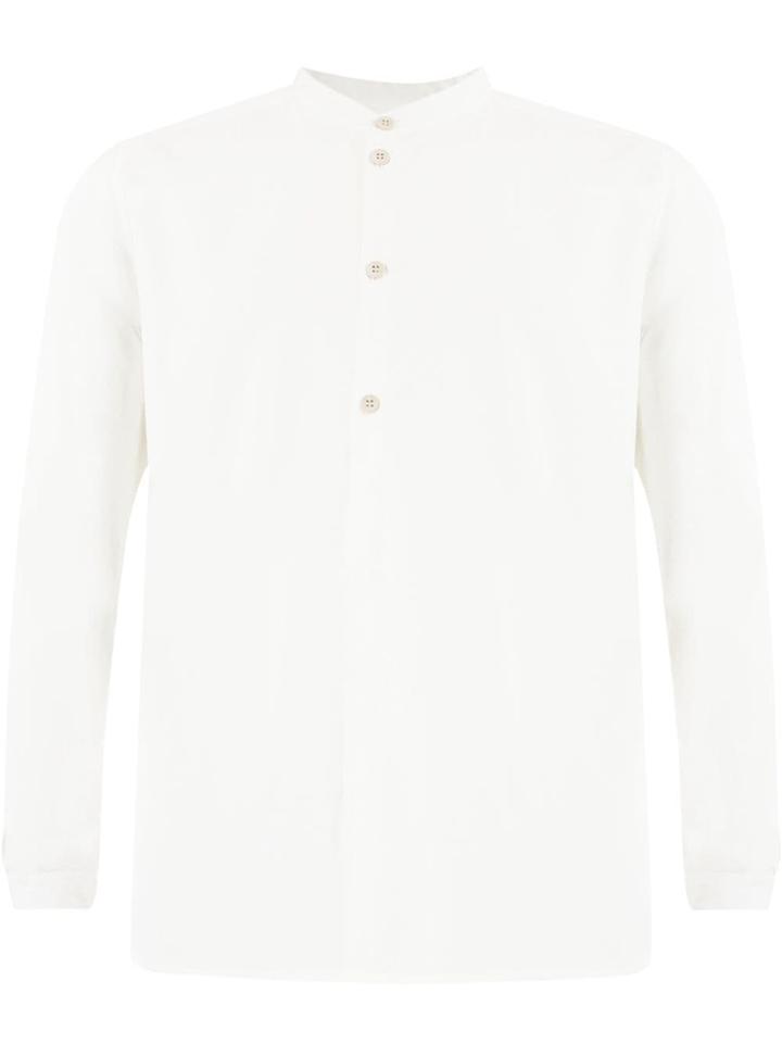 Toogood Band Collar Shirt - White