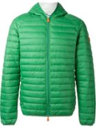 Save The Duck Hooded Puffer Jacket, Men's, Size: Xl, Green, Nylon/polyester