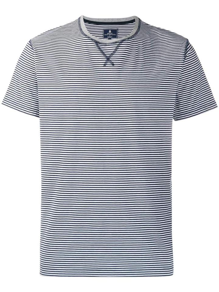 Hackett Hrr Striped T-shirt - White