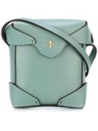 Manu Atelier Micro Pristine Crossbody Bag, Women's, Green, Leather