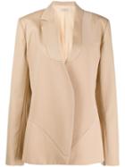 Nina Ricci Panelled Single-breasted Blazer - Neutrals