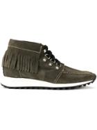 Dsquared2 Fringed Hi-top Sneakers - Green