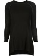 Tess Giberson Open Stitch Detail Ribbed Sweater