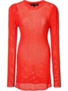 Proenza Schouler Mesh Jumper, Women's, Size: Small, Red, Viscose/polyester