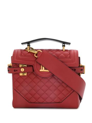 Balmain B-buzz 23 Quilted Tote Bag - Red