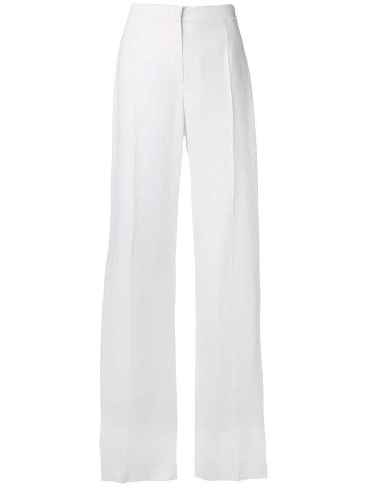 Alberta Ferretti Flared Tailored Trousers - White