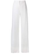 Alberta Ferretti Flared Tailored Trousers - White
