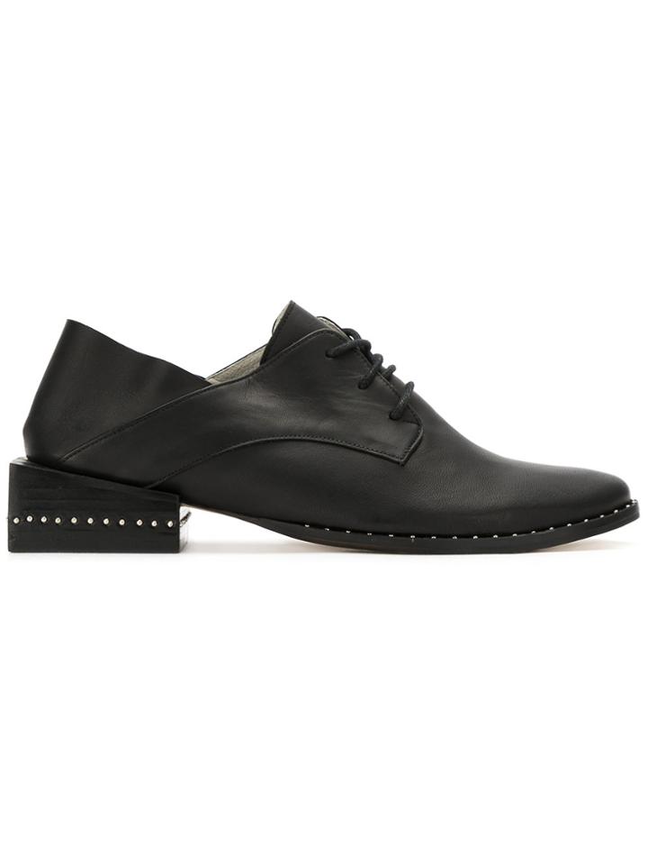 Mara Mac Studded Oxford Shoes - Black