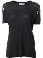Iro Laced Up T-shirt, Women's, Size: M, Black, Linen/flax