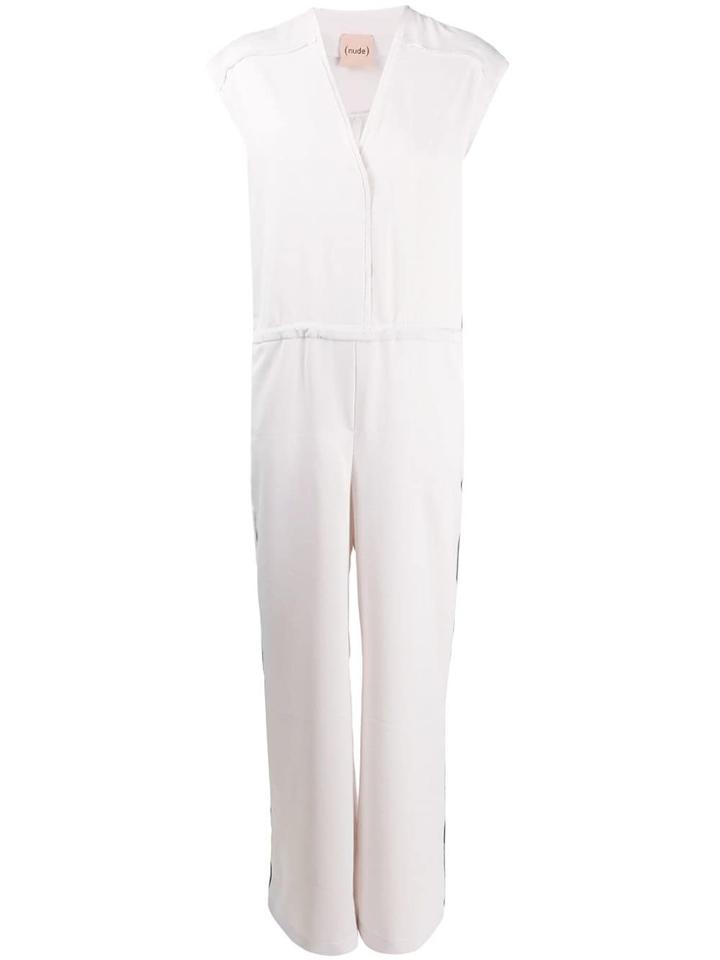 Nude Wide Leg Jumpsuit - Pink