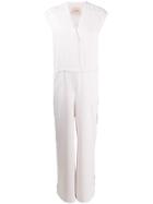 Nude Wide Leg Jumpsuit - Pink
