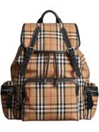 Burberry The Large Rucksack In Vintage Check - Yellow & Orange