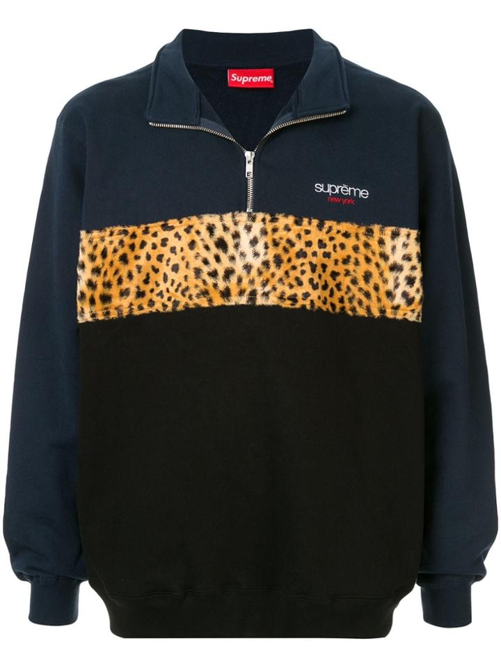 Palace Colour Block Sweatshirt - Blue