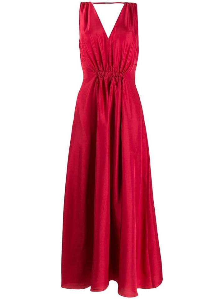 Three Graces Felicienne Low Back Dress - Red