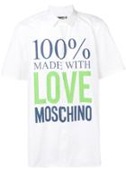 Love Moschino '100% Made With Love' Shirt - White