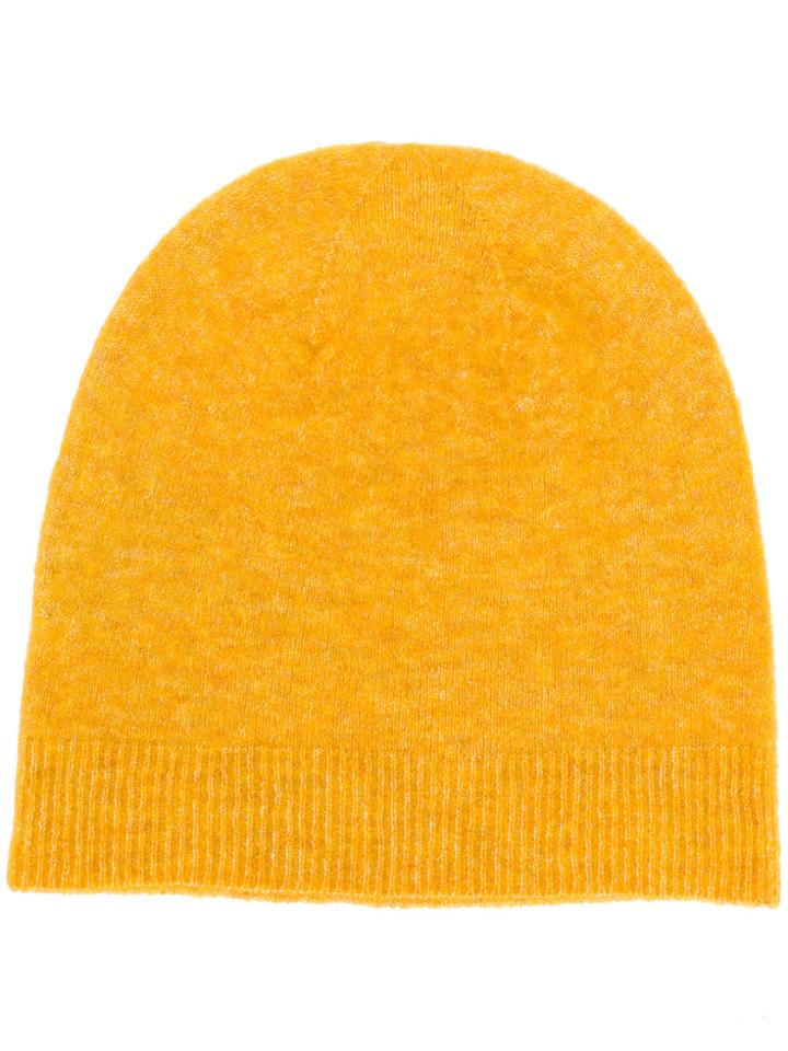 Roberto Collina Beanie Hat - Yellow & Orange