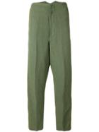 Nuur Side Stripe Trousers - Green