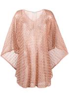 Melissa Odabash Madison Knit Blouse - Pink & Purple