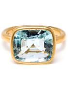 Marie Helene De Taillac 18k Yellow Gold Aquamarine Ring
