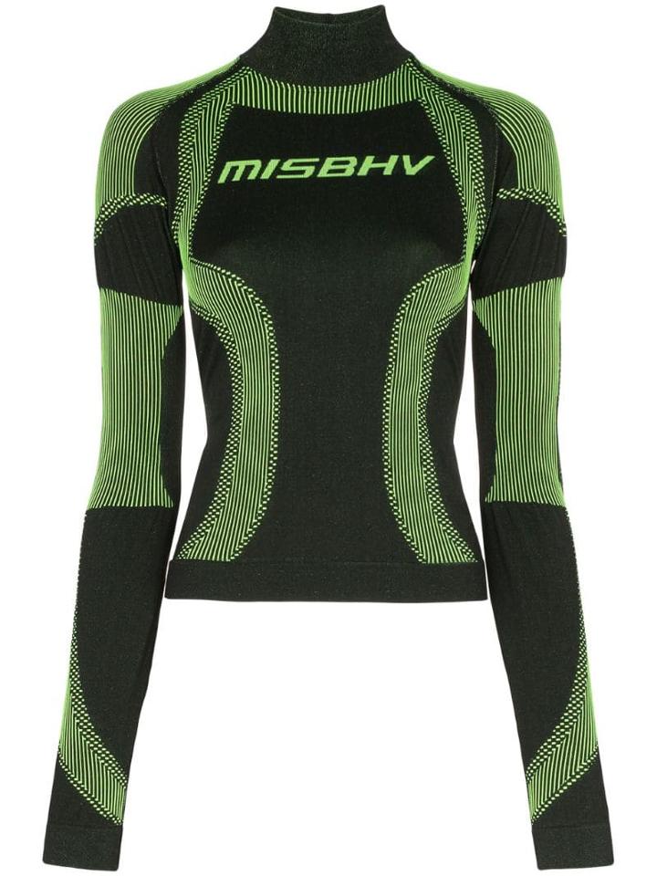 Misbhv High-neck Sport Knit Top - Black