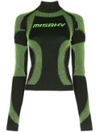 Misbhv High-neck Sport Knit Top - Black