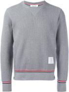 Thom Browne Ribbed Long Sleeve Sweater