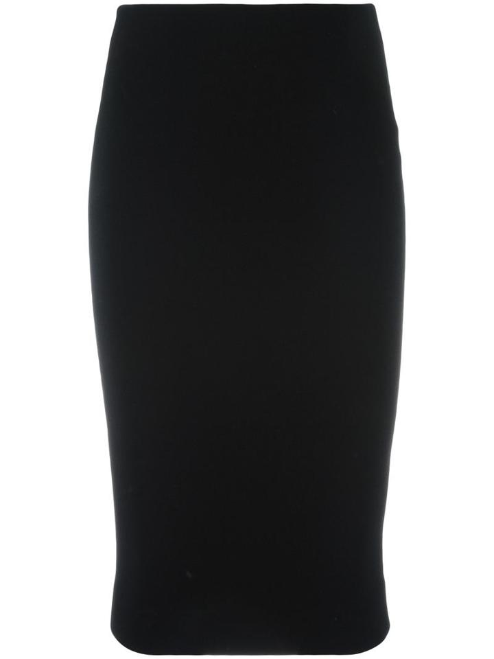 Victoria Beckham Midi Pencil Skirt, Women's, Size: 8, Black, Polyester/triacetate