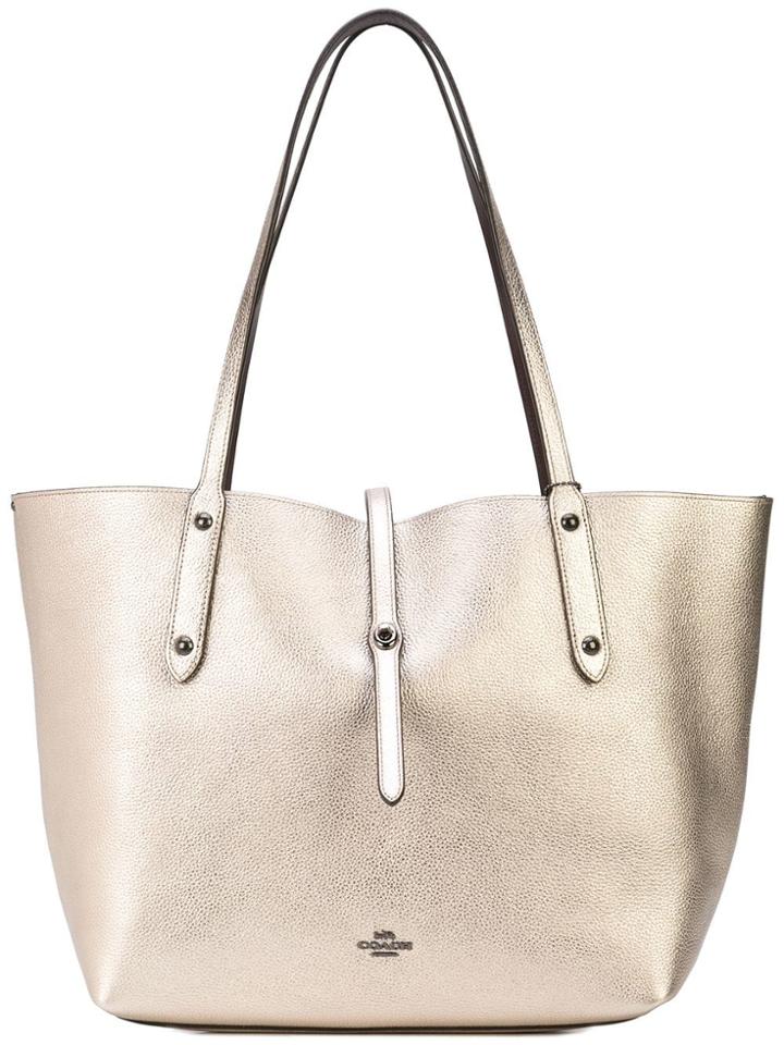 Coach Market Tote - Silver