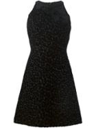 Giambattista Valli Animal Jacquard Dress, Women's, Size: 40, Black, Silk/wool/polyester/viscose