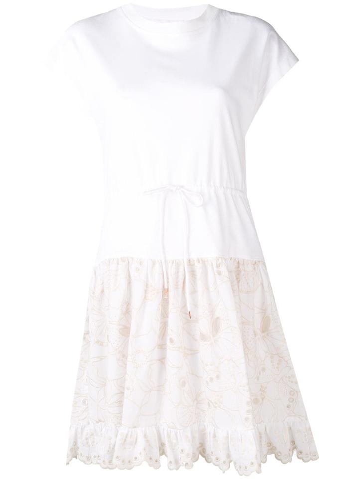 See By Chloé Drawstring-waist T-shirt Dress - White