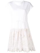 See By Chloé Drawstring-waist T-shirt Dress - White