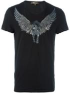 Roberto Cavalli Embellished 'pegasus' T-shirt, Men's, Size: Medium, Black, Cotton