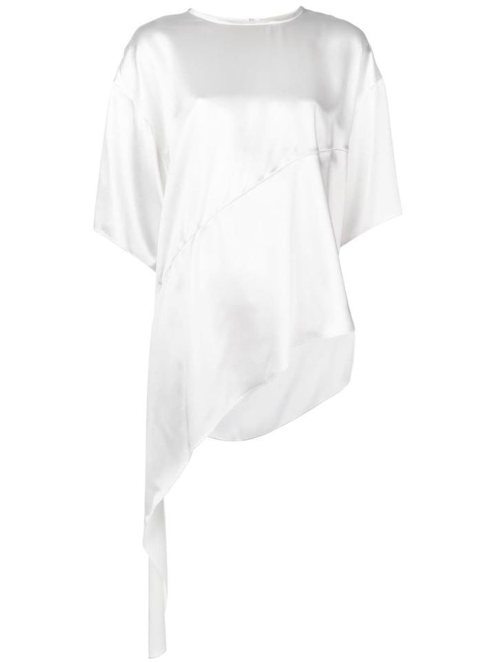 Ports 1961 Draped Asymmetrical T-shirt - White