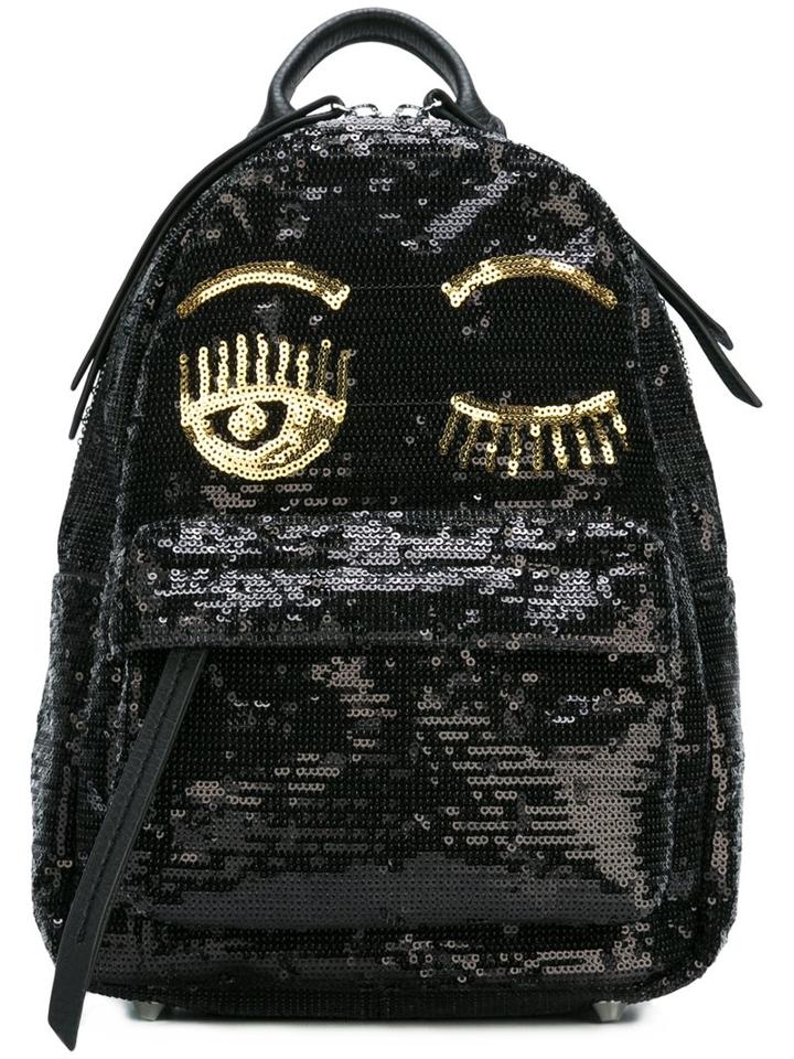Chiara Ferragni 'flirting' Sequin Backpack