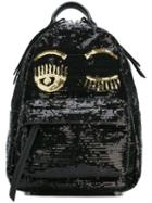 Chiara Ferragni 'flirting' Sequin Backpack