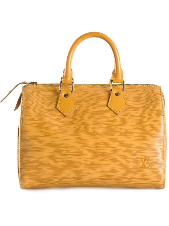 Louis Vuitton Vintage 'epi Speedy 25' Tote, Women's, Yellow/orange
