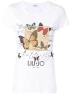 Liu Jo Butterfly Net T-shirt - White