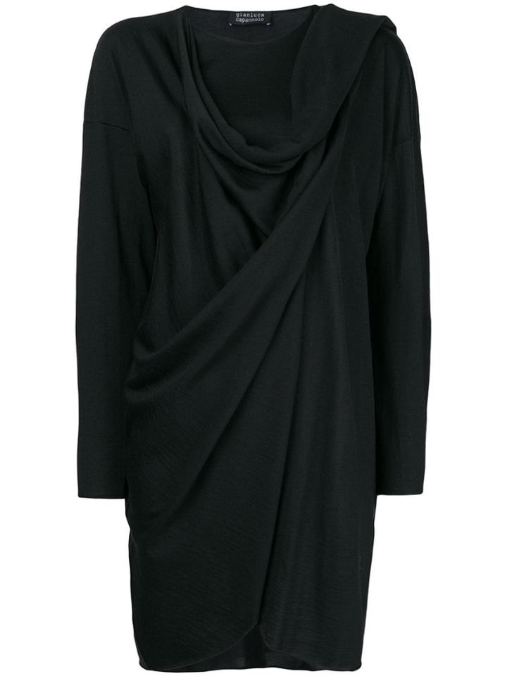 Gianluca Capannolo Elenor Draped Cardigan - Black
