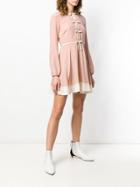 Red Valentino Bow Front Mini Dress - Pink
