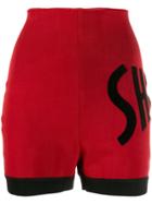Jean Paul Gaultier Pre-owned 1990 Letter Appliqué Shorts - Red