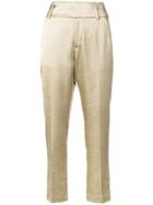 Dondup Tailored Cropped Trousers - Neutrals