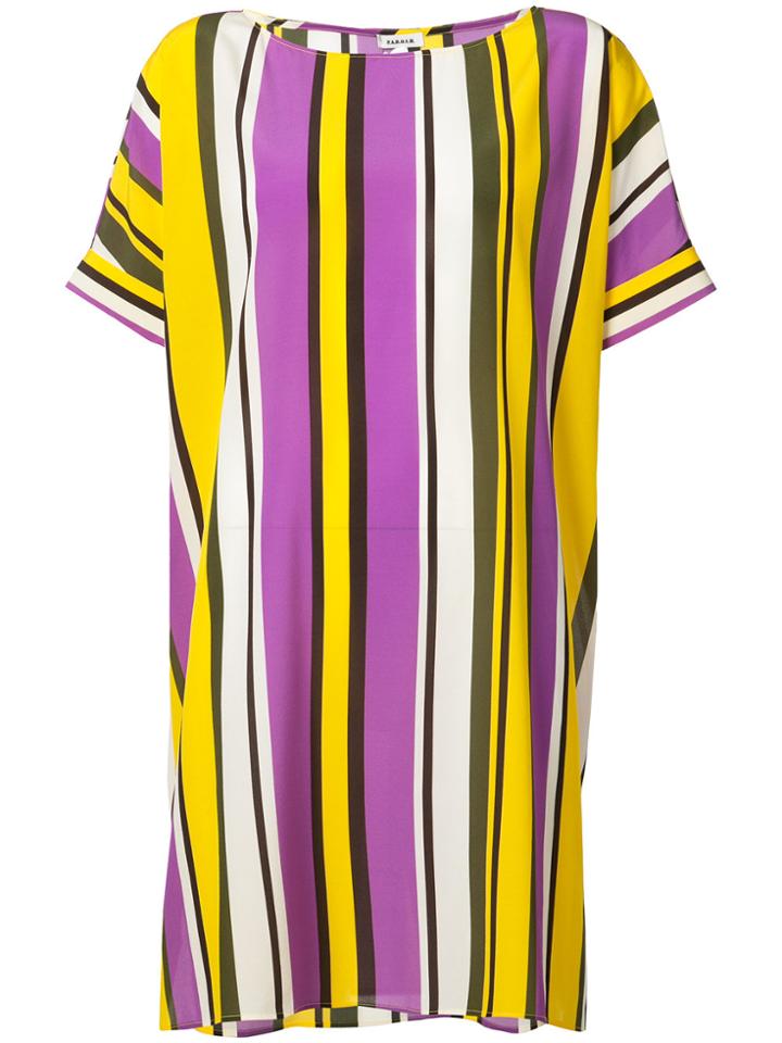 P.a.r.o.s.h. Short Sleeve Dress - Yellow & Orange