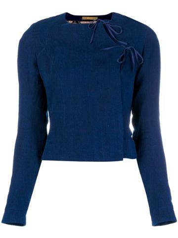 Atelier Bâba Handwoven Fitted Jacket - Blue