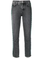 Alanui Bead-embellished Skinny Jeans - Grey