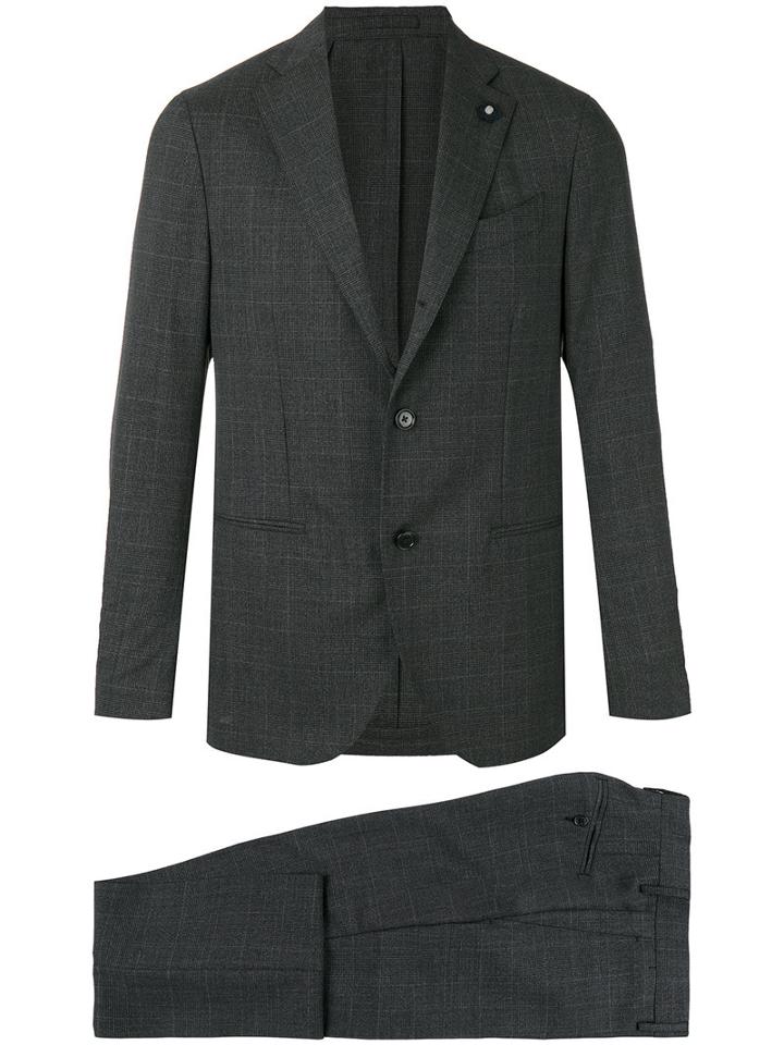 Lardini - Two-piece Plaid Suit - Men - Cotton/cupro/viscose/wool - 48, Grey, Cotton/cupro/viscose/wool