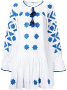 March 11 Flared Peasant Dress - White