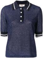 Muveil Knitted Polo Shirt - Blue