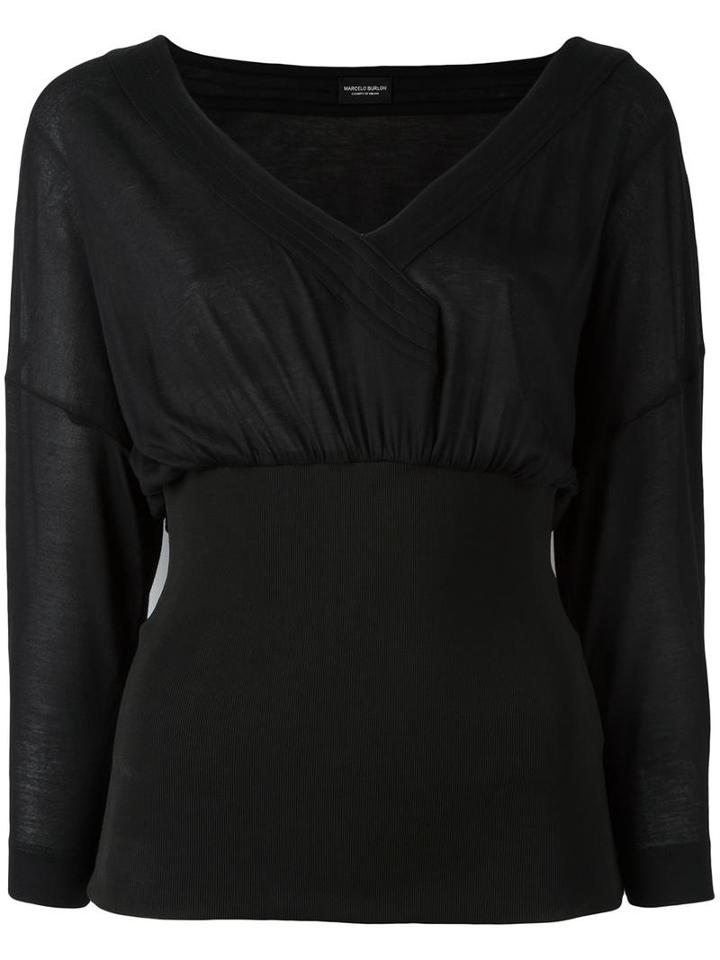 Marcelo Burlon County Of Milan 'pintado' Top, Women's, Size: Small, Black, Modal/polyester/polyamide/viscose