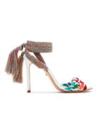 Schutz Self-tie Tassel Sandals - Multicolour